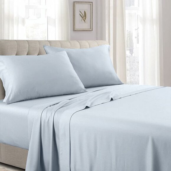 Austin Home Collection Egyptian Cotton 1000 Thread Count King Sheet Set Blue NWT - Picture 2 of 2